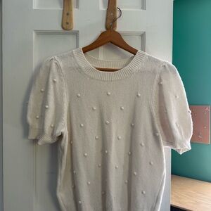 Anthropologie short sleeve sweater